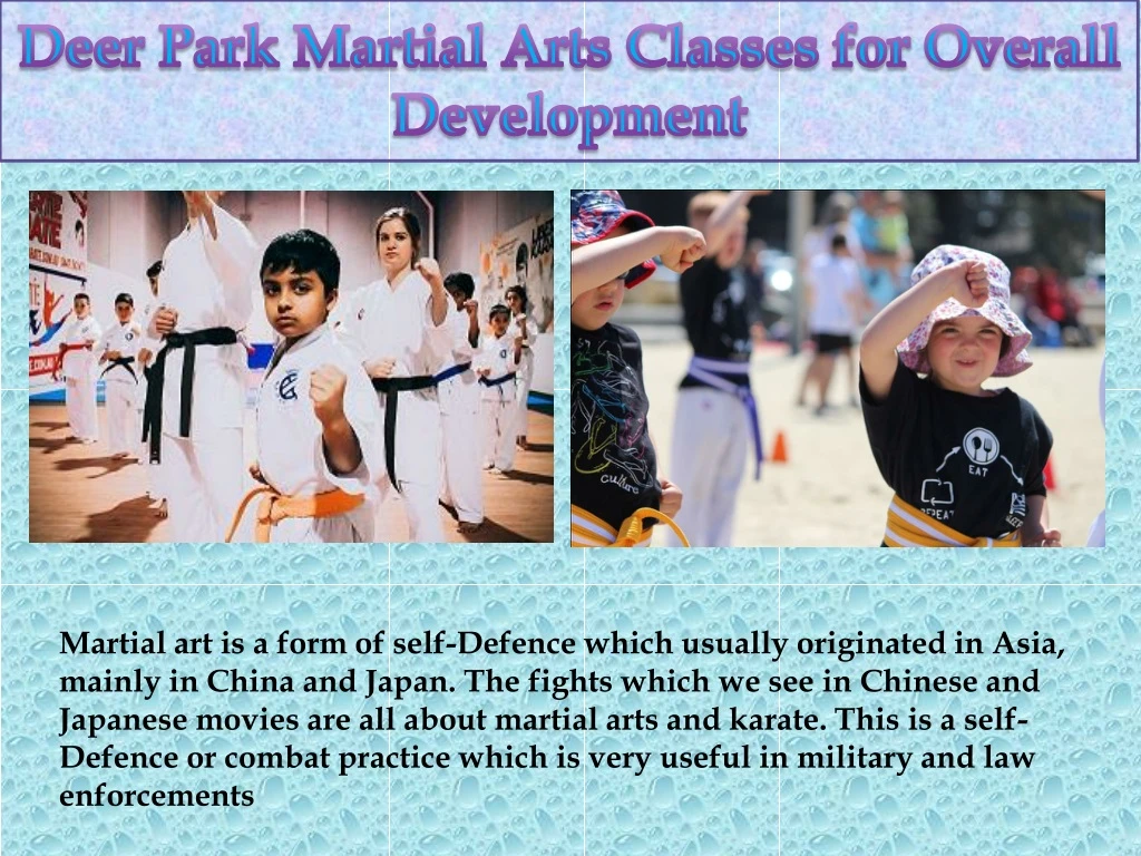 deer park martial arts classes for overall