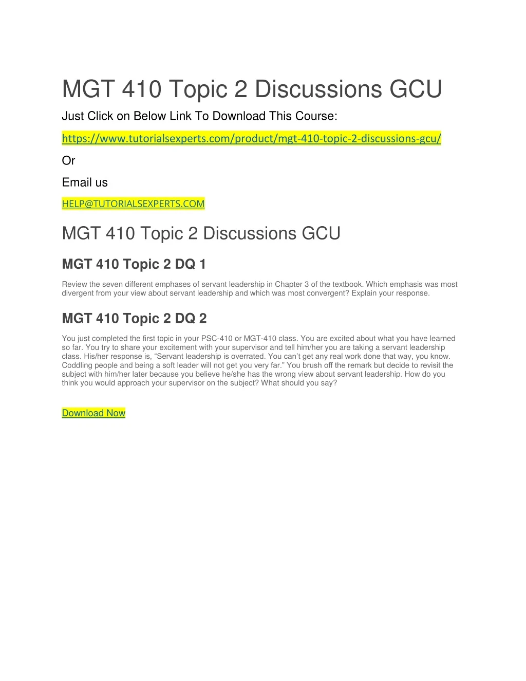 mgt 410 topic 2 discussions gcu just click