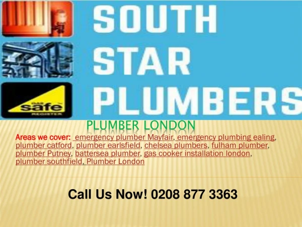Book a Local Plumber In London
