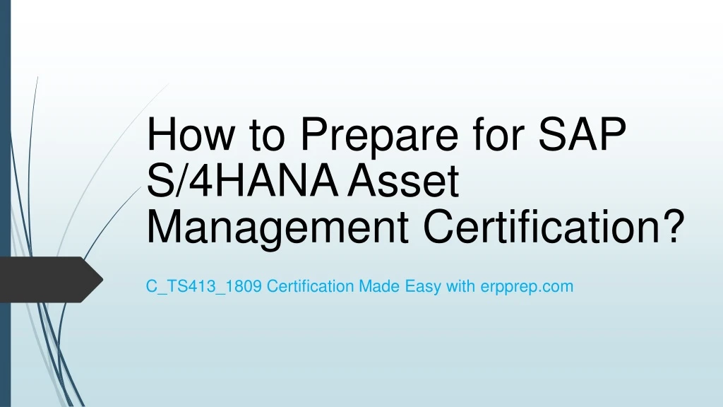 how to prepare for sap s 4hana asset management