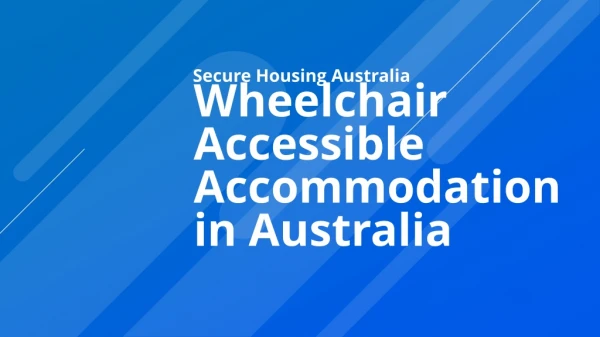 Secure Housing in Australia