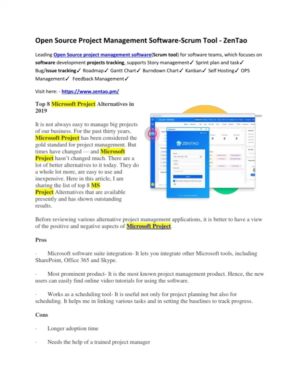 open source project management software scrum