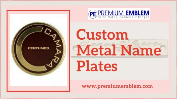custom metal name plates