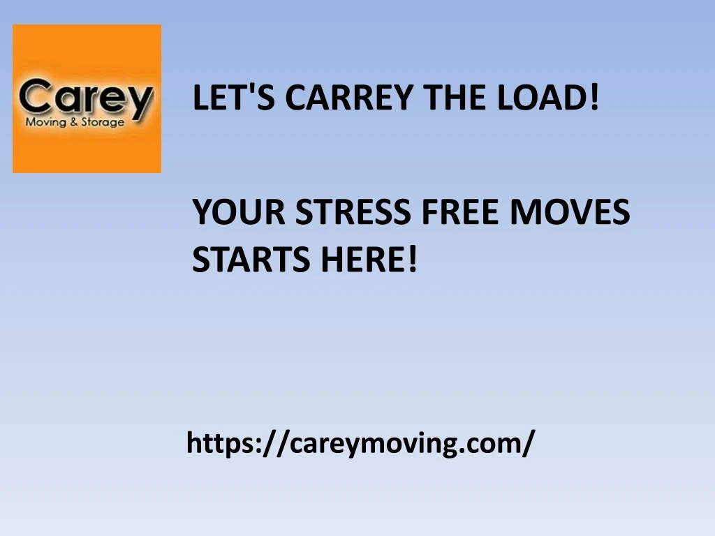 let s carrey the load your stress free moves