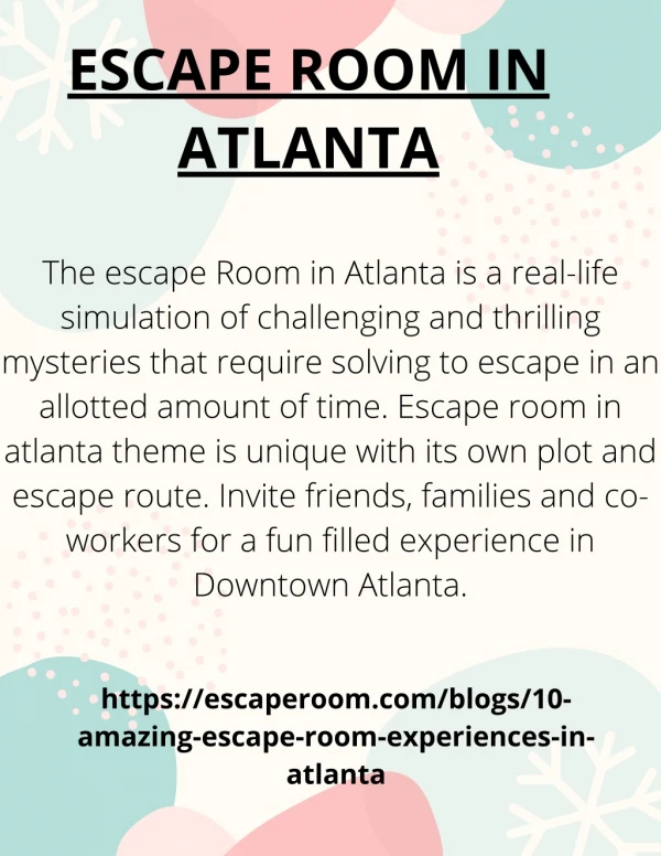 escape room in atlanta