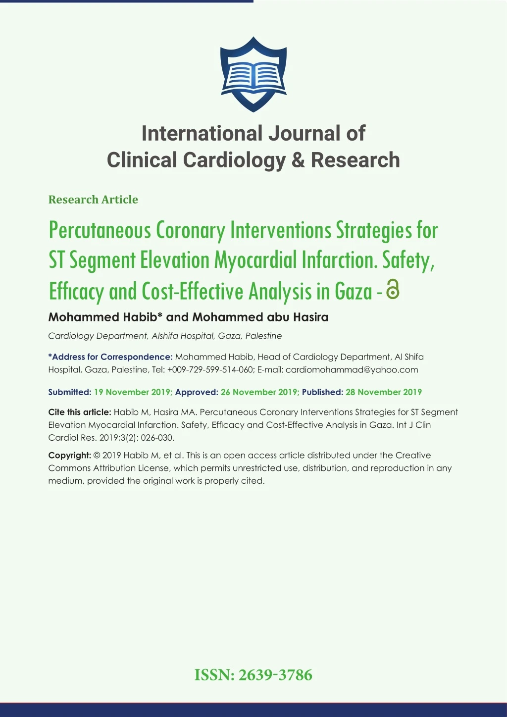 international journal of clinical cardiology