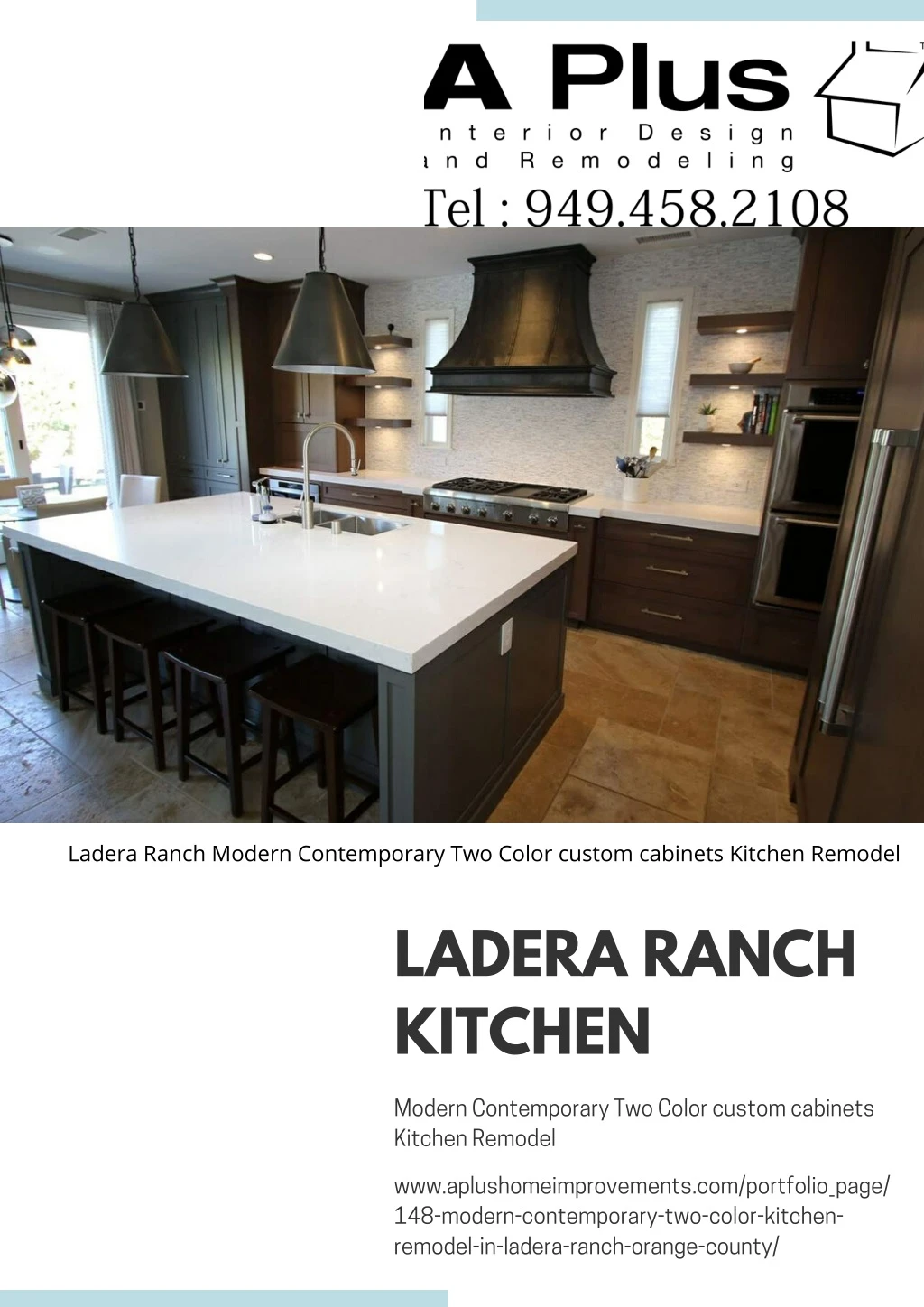 ladera ranch modern contemporary two color custom