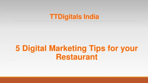 ttdigitals india