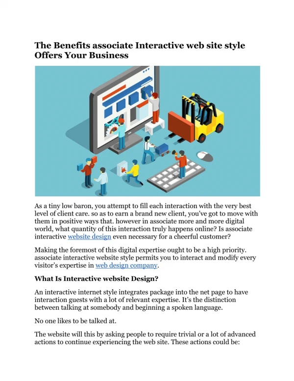 the benefits associate interactive web site style