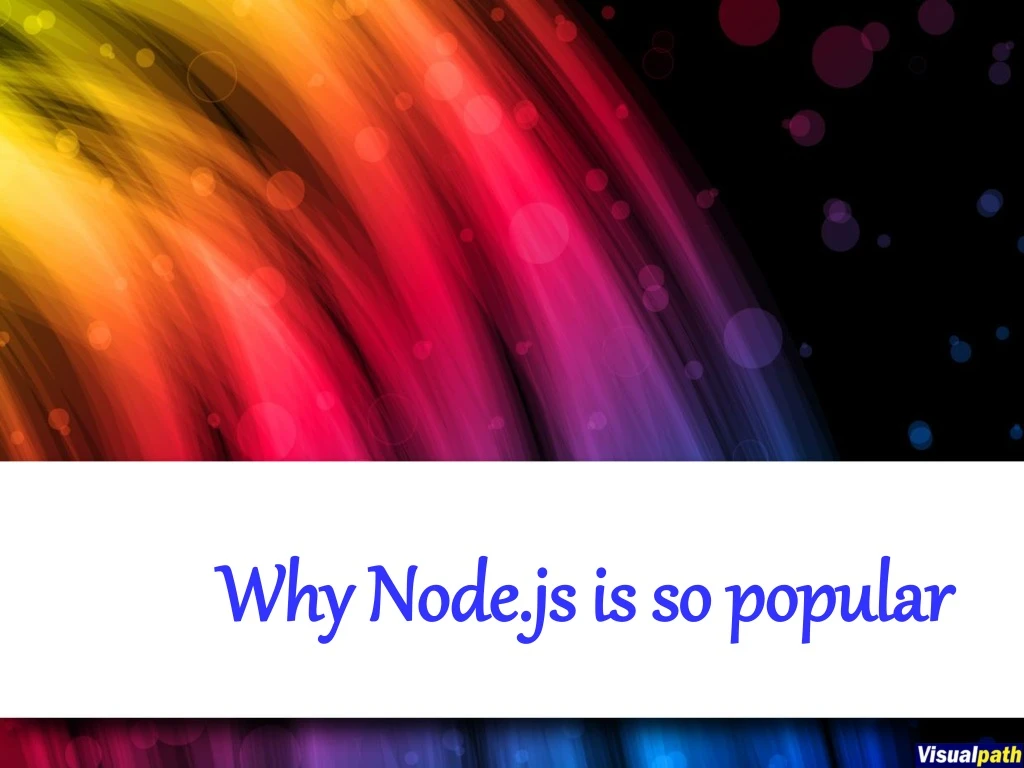 why node js is so popular