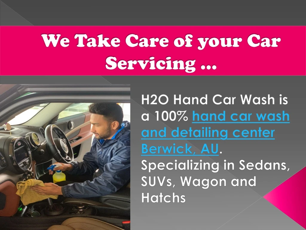 we take care of your car servicing