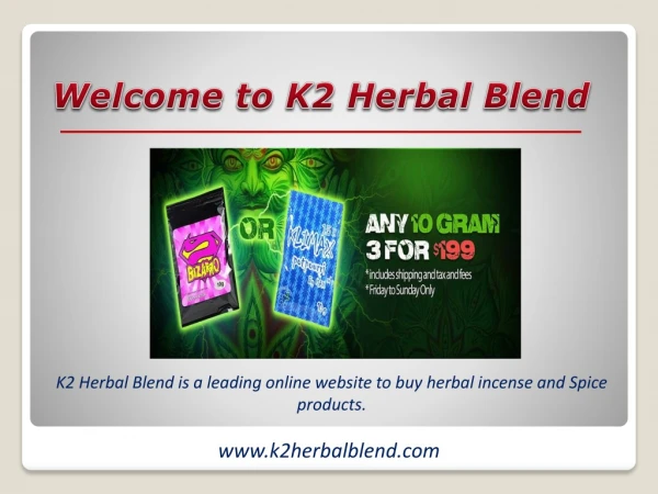 K2 Herbal Incense