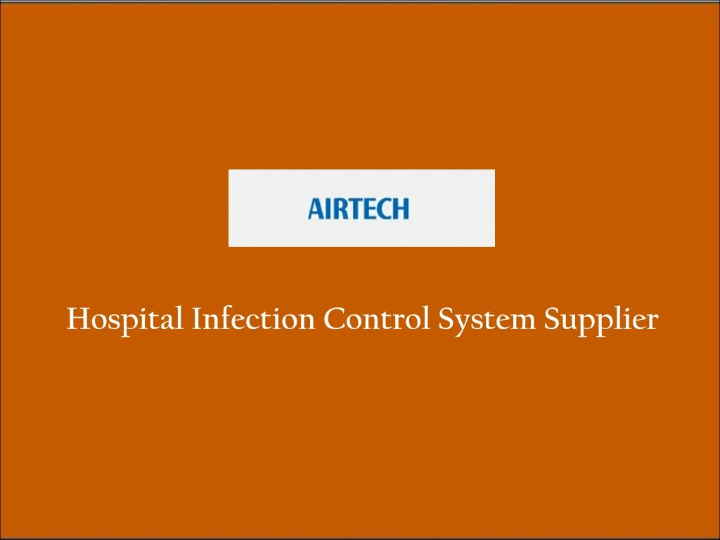 hospital infection control system supplier
