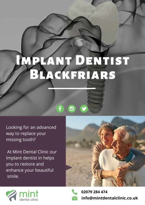 Implant Dentist Blackfriars