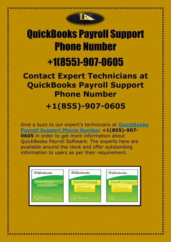 quickbooks payroll support phone number