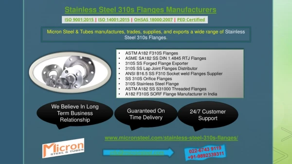 stainless steel 310s flanges manufacturers