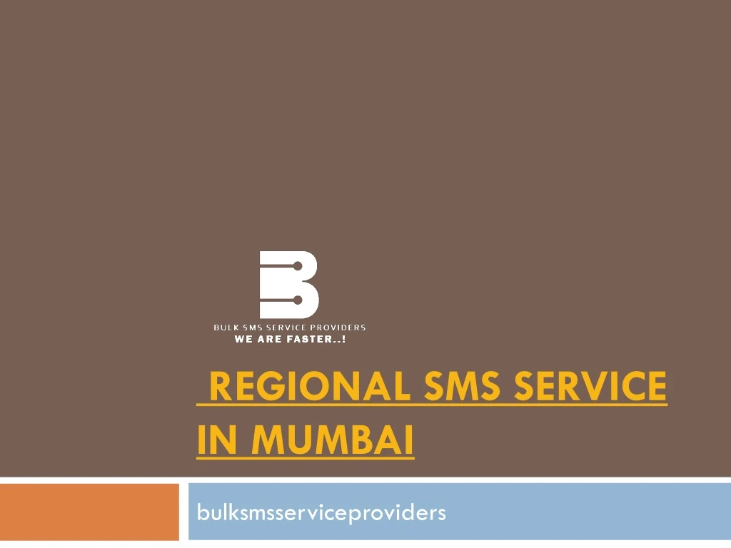 regional sms service in mumbai