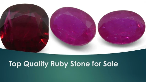 Ruby Stone for Sale