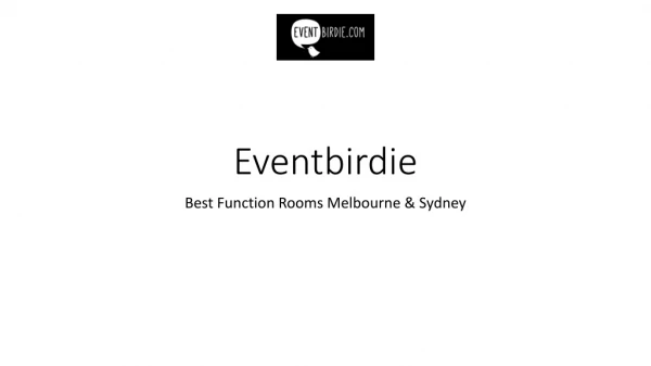 Function Room Hire Melbourne
