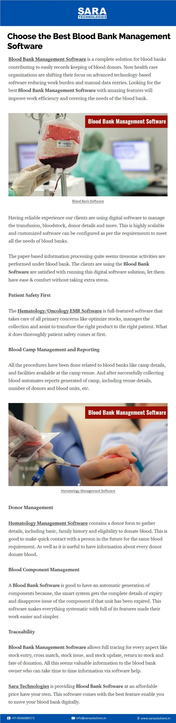 Choose the Best Blood Bank Management Software