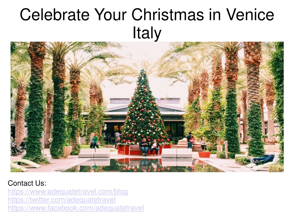 celebrate your christmas in venice italy