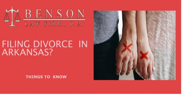 Filing Divorce in Arkansas
