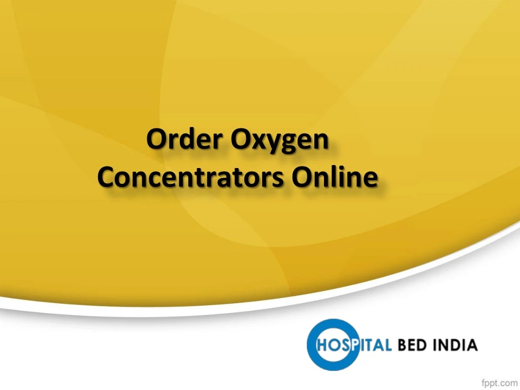 order oxygen concentrators online