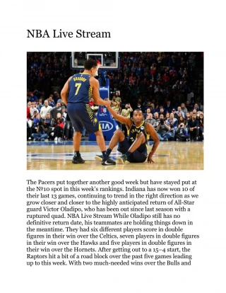 PPT Nba Live Stream PowerPoint Presentation free download ID:7842093 PPT Nba Live Stream PowerPoint Presentation free download ID:7842093