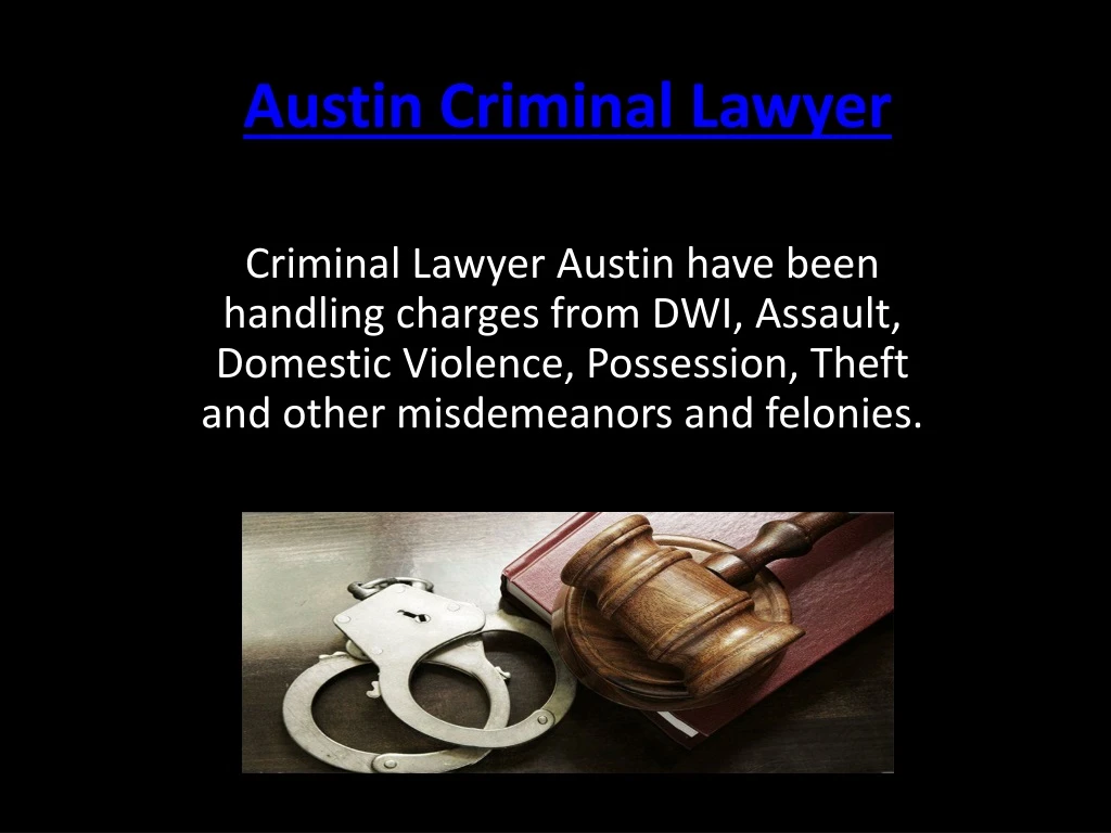 austin criminal lawyer