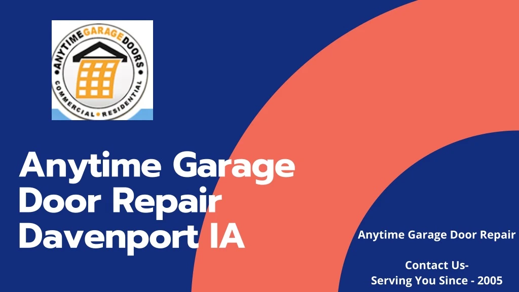 anytime garage door repair davenport ia