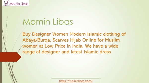 Islamic clothing Online | Buy Abaya-Burqa Hijab Online Momin Libas