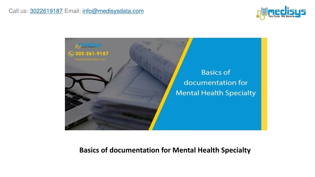 basics of documentation for mental health specialty