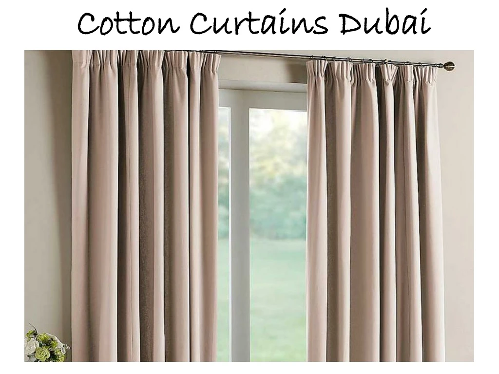 cotton curtains dubai