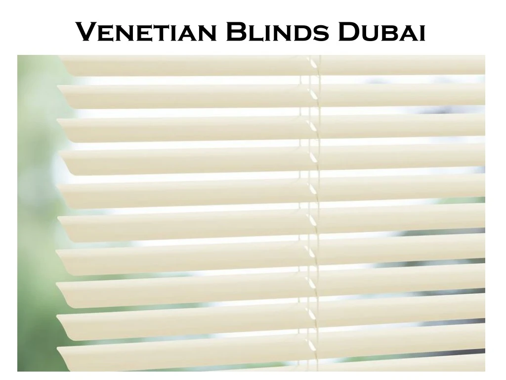 venetian blinds dubai