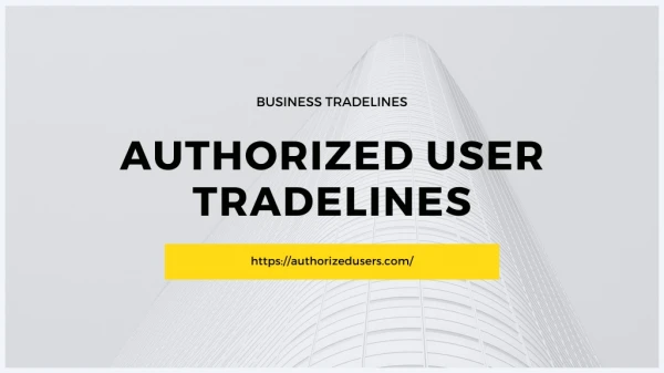 business tradelines