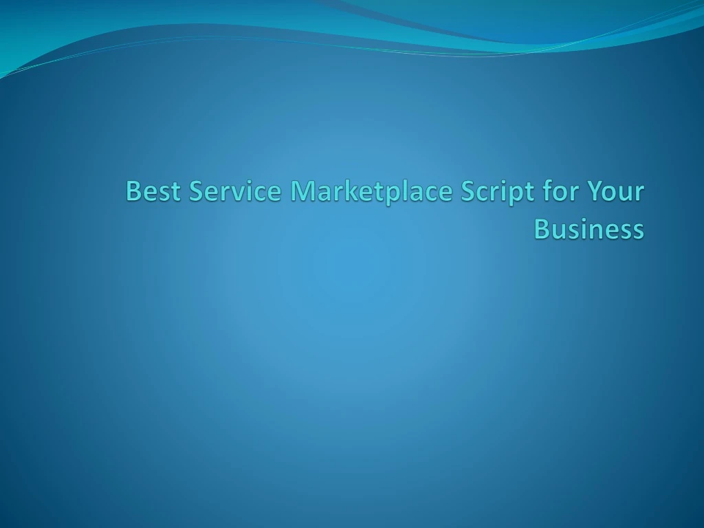 best service marketplace script for your business