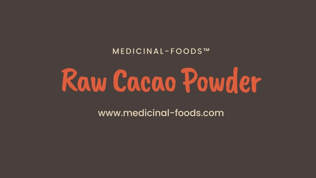 medicinal foods