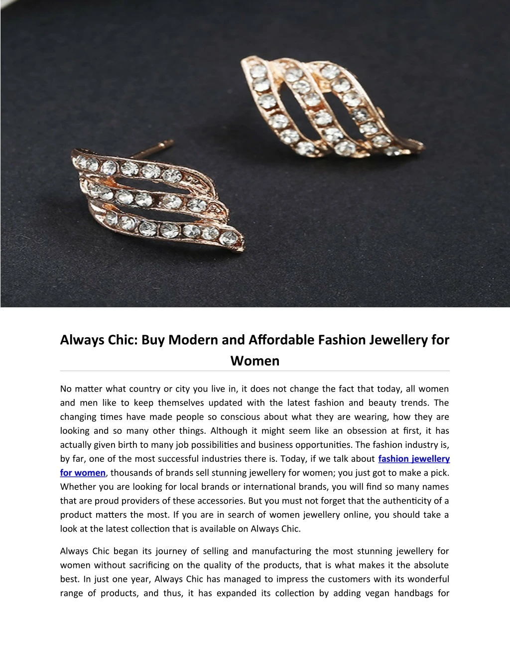always chic buy modern and affordable fashion