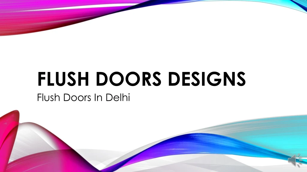 flush doors designs