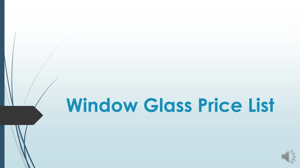 window glass price list