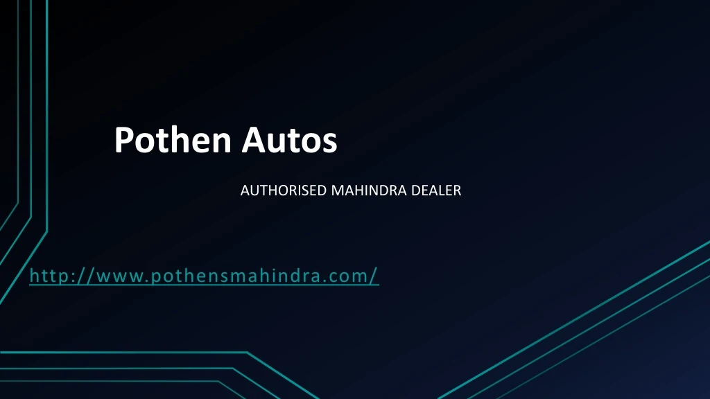 pothen autos authorised mahindra dealer