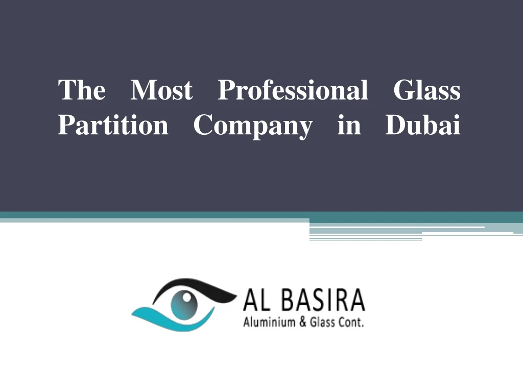 the most professional glass partition company in dubai