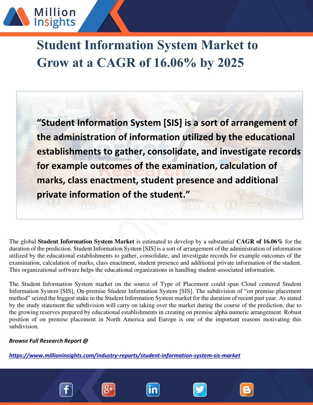 student information system market to grow