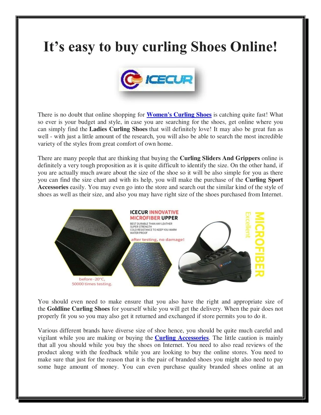 it s easy to buy curling shoes online