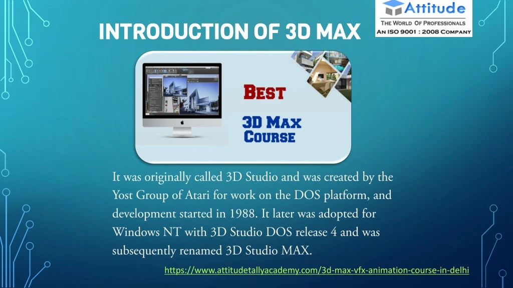 introduction of 3d max