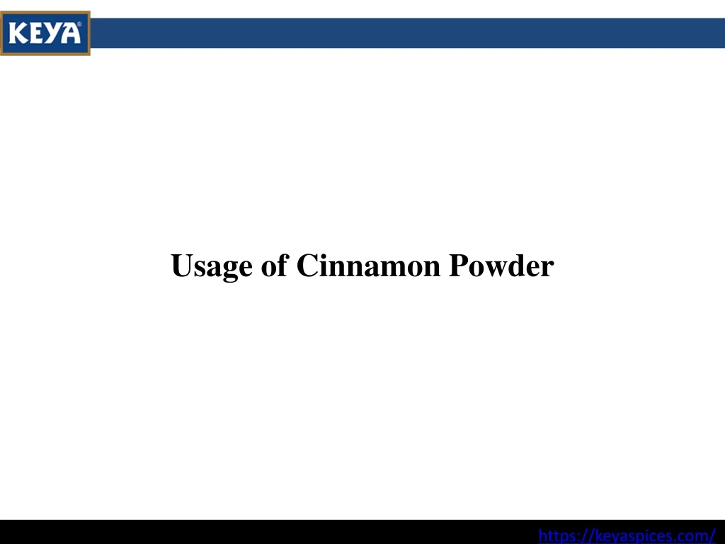usage of cinnamon powder