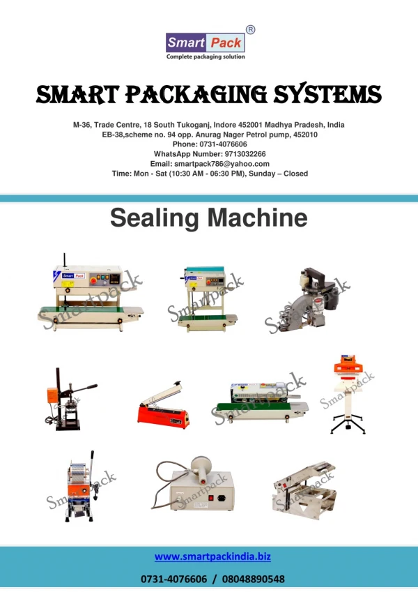All Typ[e Sealing Machine  For Plastic sealing