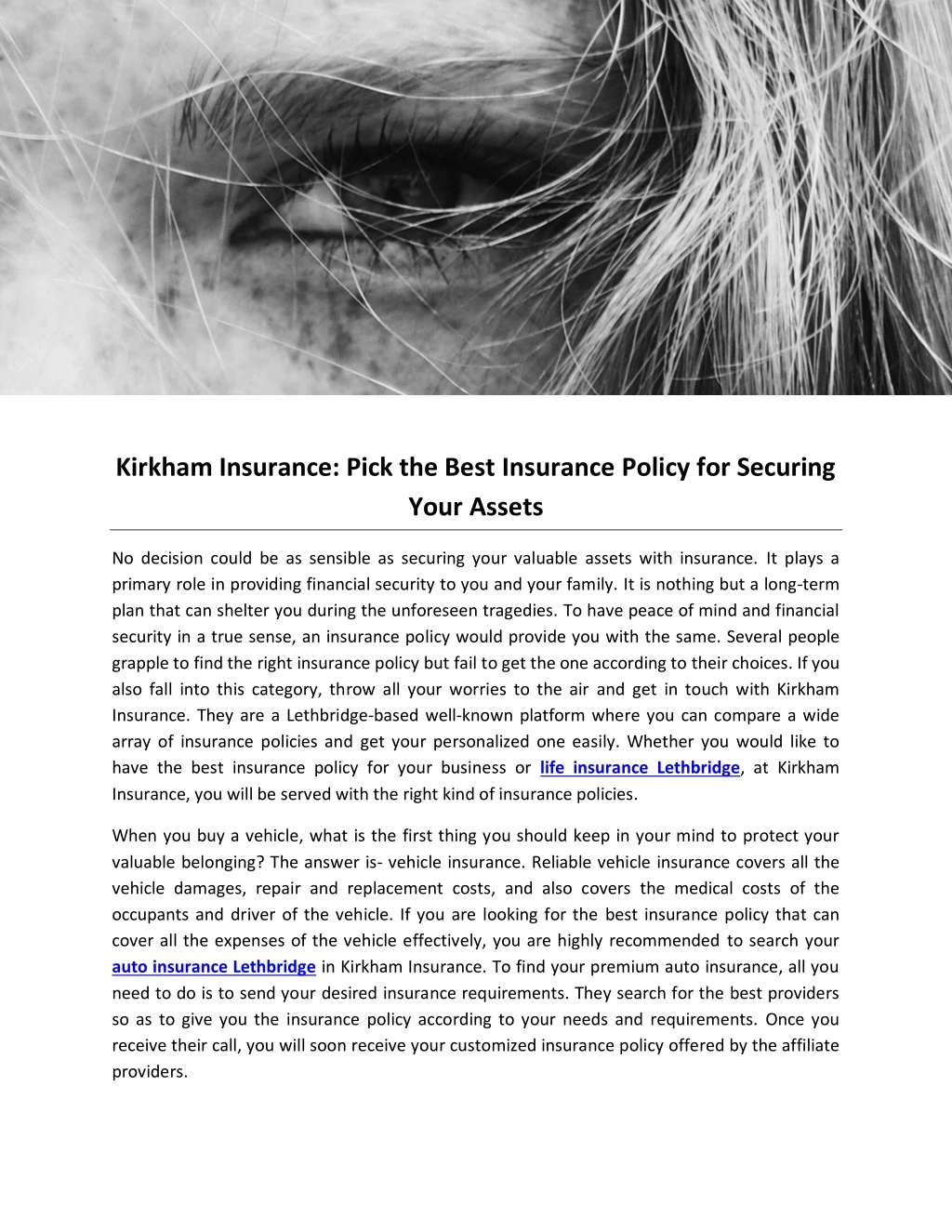 kirkham insurance pick the best insurance policy