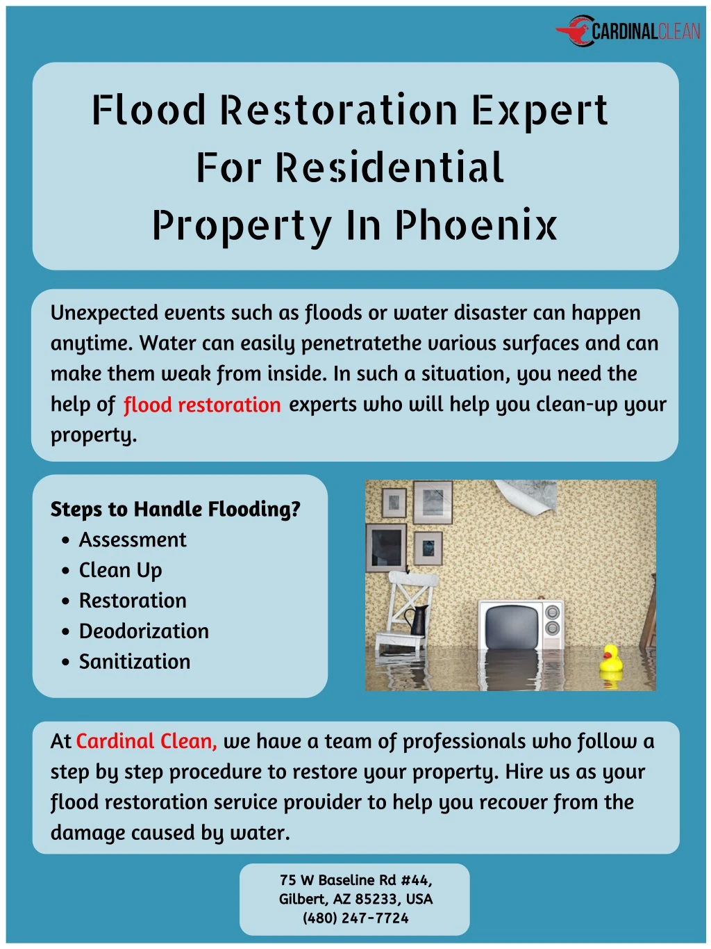 flood restoration expert for residential property