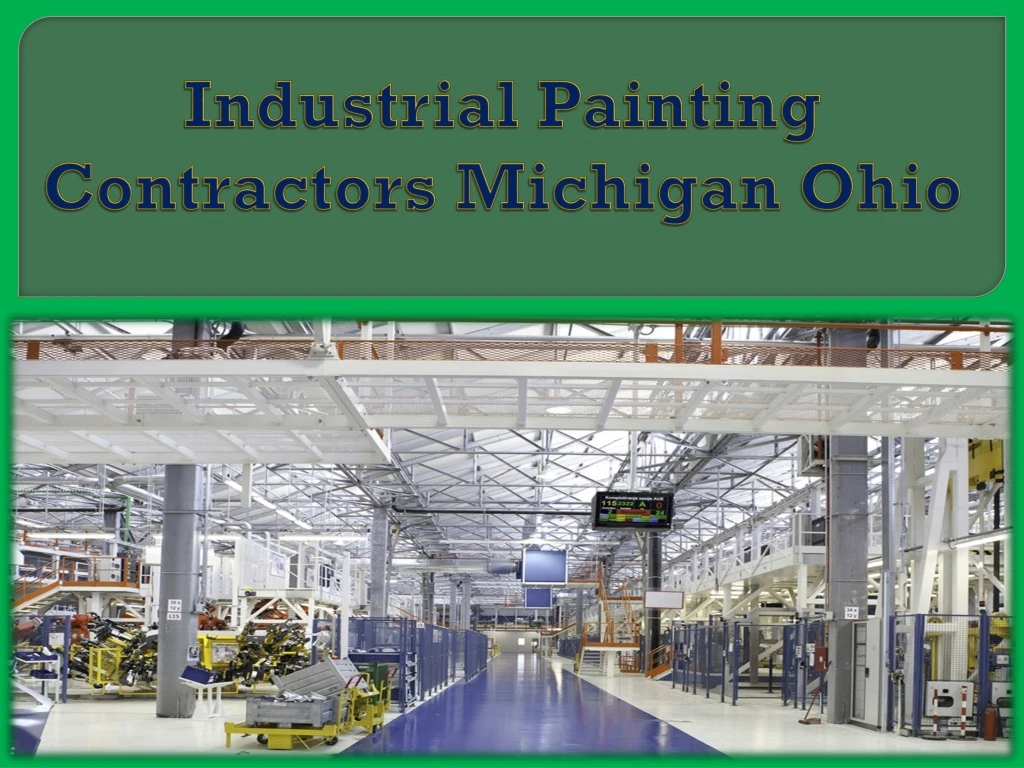 industrial painting contractors michigan ohio